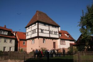Fachwerkhaus in der historischen Altstadt von Amorbach