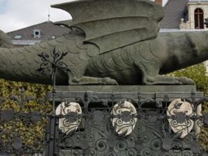 Der Drache des Lindwurmbrunnens