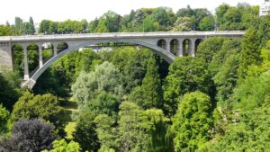 Blick auf das Petrusse-Viadukt