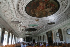 Salem: Ovales Deckenfresko im Kaisersaal