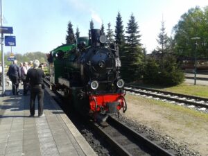 Rasender Roland an der Station