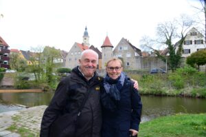 Idyllisches Ufer der Jagst in Crailsheim