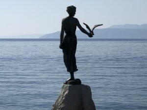 Die berühmte Statue von Opatija