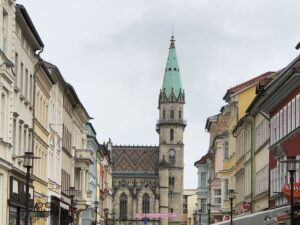 Blick zur Stadtkirche Meiningen