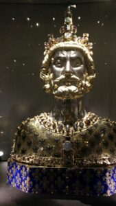 Vergoldetes Büstenreliquiar Karls des Großen