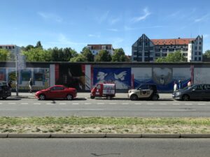 Ein erhaltenes Stück der Mauer