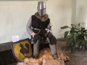 Ritterdarstellung im Museum