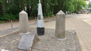 Historische Grenzmarkierungen dreier Staaten