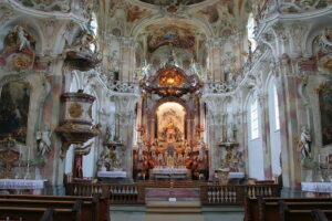 Birnau: Prunkvoller Rokoko-Altarraum