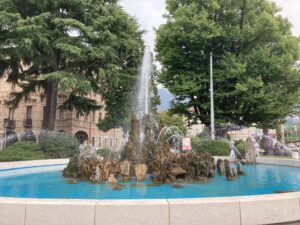 Ein Brunnen in Lugano