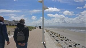 Auf der Strandpromenade