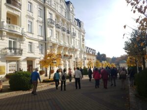 Prächtige Häuserzeile in Eger