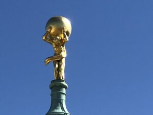 Die Statue des Atlas