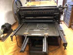 Historische Druckmaschine