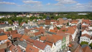 Blick vom Domturm auf Güstrow