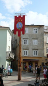 Das Wappen der Stadt Krk