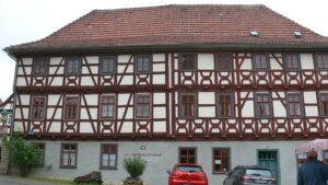Fachwerkfassade des Hotels Stadthaus