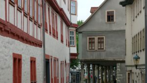 Straßenblick in Richtung Markt