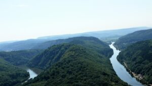 Die Saarschleife aus der Höhe