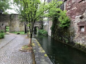 Wassergraben rund um die Burganlage