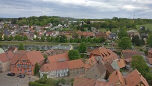 Aussicht vom Kirchturm in Plau