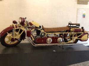 Restauriertes Museumsexponat aus der Motorradgeschichte