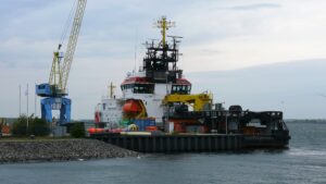 Ein Schiff der Küstenwache