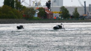 Ein Schiff im Einsatz