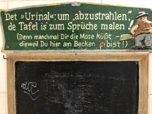 Ein nachdenklicher Spruch