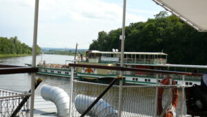 Der historische Raddampfer Pirna