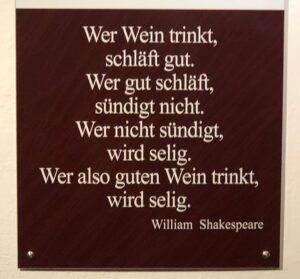 Ein weiser Weinspruch