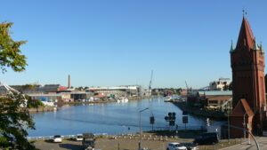 Blick über den Lübecker Hafen